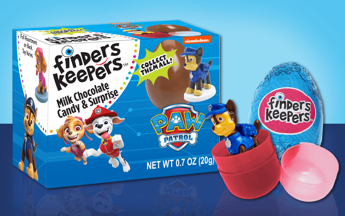 Paw Patrol finders keepers Candy and Mystery Suprise in Collectors Case 